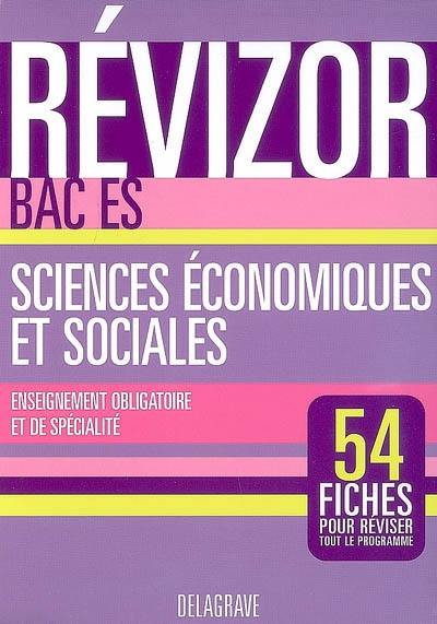 Sciences économiques et sociales, bac ES : enseignement obligatoire et de spécialité