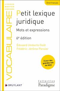 Petit lexique juridique : mots et expressions