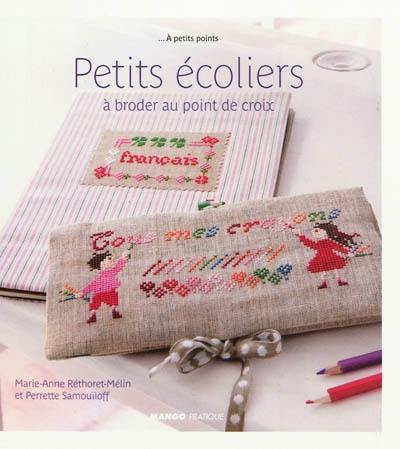 Petits écoliers à broder au point de croix