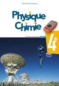 Physique chimie 4e, cycle 4 : nouveau programme