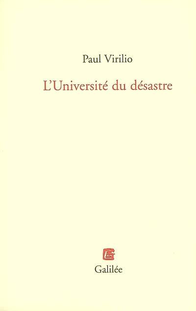 L'université du désastre