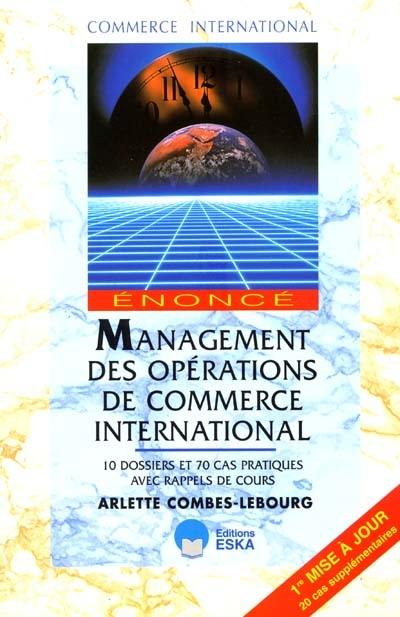 Management des opérations de commerce international : énoncé