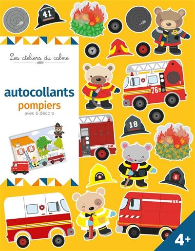 Autocollants pompiers avec 6 décors