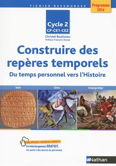 Construire des repères temporels CP, CE1, CE2, cycle 2 : du temps personnel vers l'histoire : programme 2016