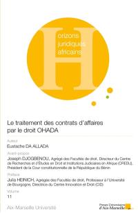 Le traitement des contrats d'affaires par le droit OHADA