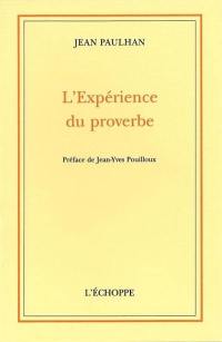 L'Expérience du proverbe