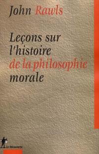 Leçons sur l'histoire de la philosophie morale