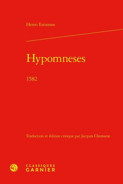 Hypomneses : 1582