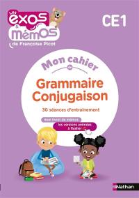 Mon cahier de grammaire conjugaison CE1 : 30 séances d'entraînement