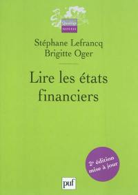 Lire les états financiers