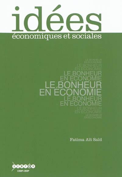 Le bonheur en économie