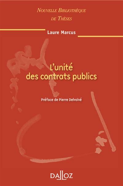 L'unité des contrats publics