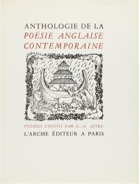 Anthologie de la poésie anglaise contemporaine