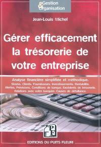 Gérer efficacement la trésorerie de votre entreprise : analyse financière simplifiée et méthodique : stocks, clients, fournisseurs, investissements, rentabilité...