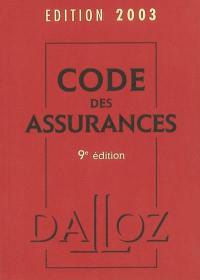 Code des assurances, édition 2003