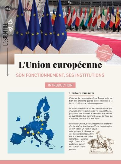 L'Union européenne : son fonctionnement, ses institutions