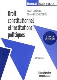 Droit constitutionnel et institutions politiques