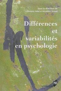 Différences et variabilités en psychologie