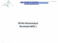 Economie BTS 1 : mallette pédagogique