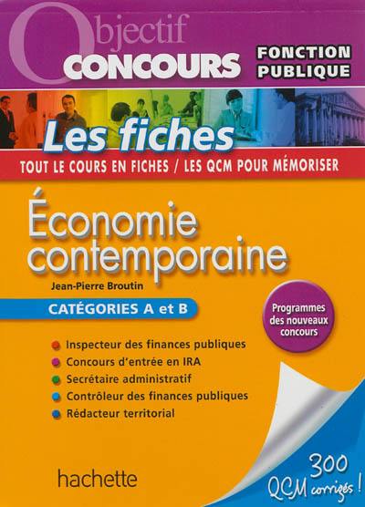 Economie contemporaine : catégories A et B