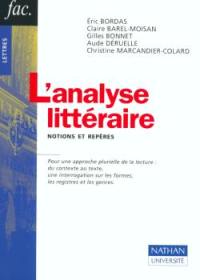 L'analyse littéraire : notions et repères