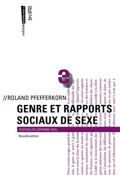 Genre et rapports sociaux de sexe