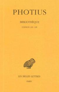 Bibliothèque. Vol. 4. Codices 223-229