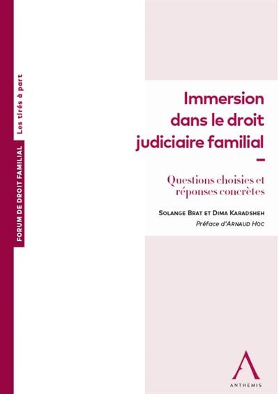 Immersion dans le droit judiciaire familial : questions choisies et réponses concrètes