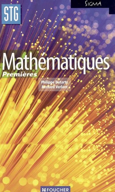 Mathématiques premières STG