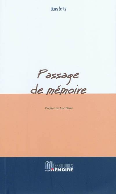 Passage de mémoire