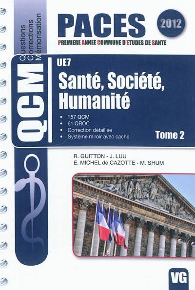 UE7 santé, société, humanité. Vol. 2