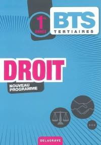 Droit, BTS tertiaires 1re année