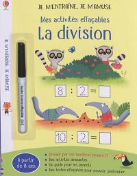 La division : mes activités effaçables