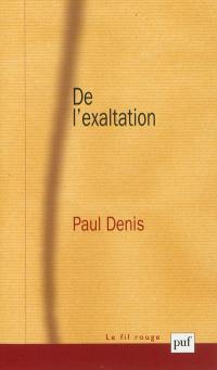 De l'exaltation