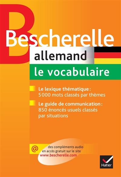 Allemand, le vocabulaire