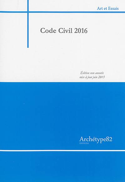 Code civil : 2016