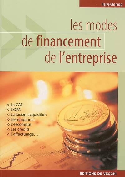 Les modes de financement de l'entreprise