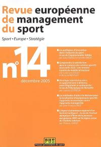 Revue européenne de management du sport, n° 14