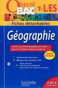 Géographie terminales L, ES