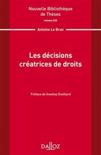 Les décisions créatrices de droits