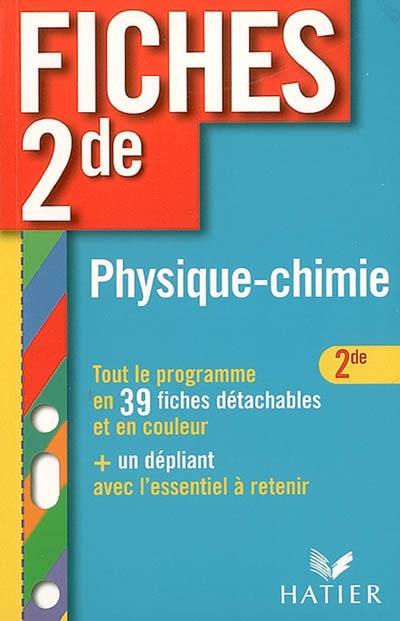 Physique chimie 2e