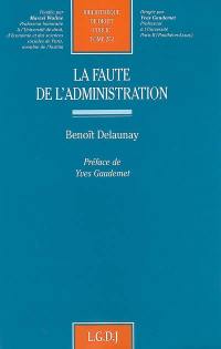 La faute de l'administration