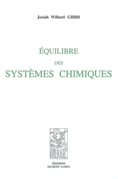 Equilibre des systèmes chimiques