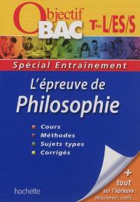 L'épreuve de philosophie terminales L, ES, S