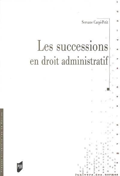 Les successions en droit administratif