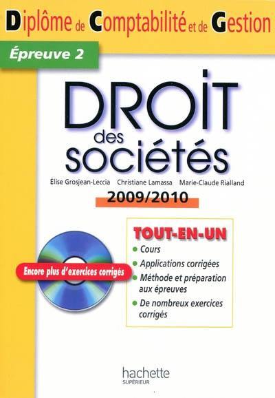 Droit des sociétés, épreuve 2