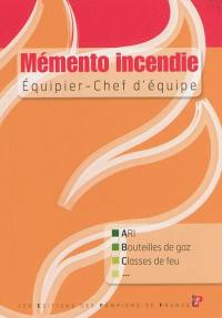 Mémento équipier : équipier, chef d'équipe