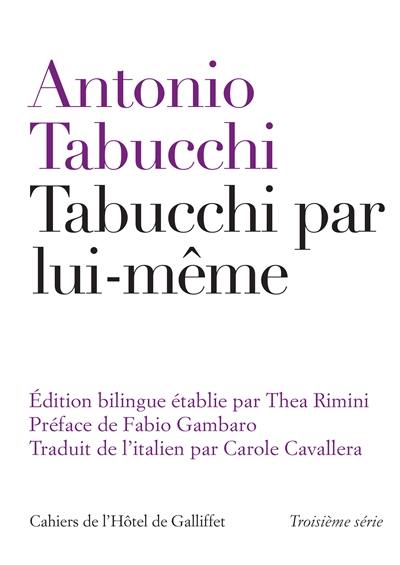 Tabucchi par lui-même