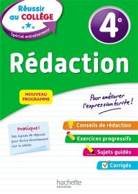 Rédaction 4e : nouveau programme