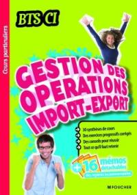 Gestion des opérations import-export, BTS CI